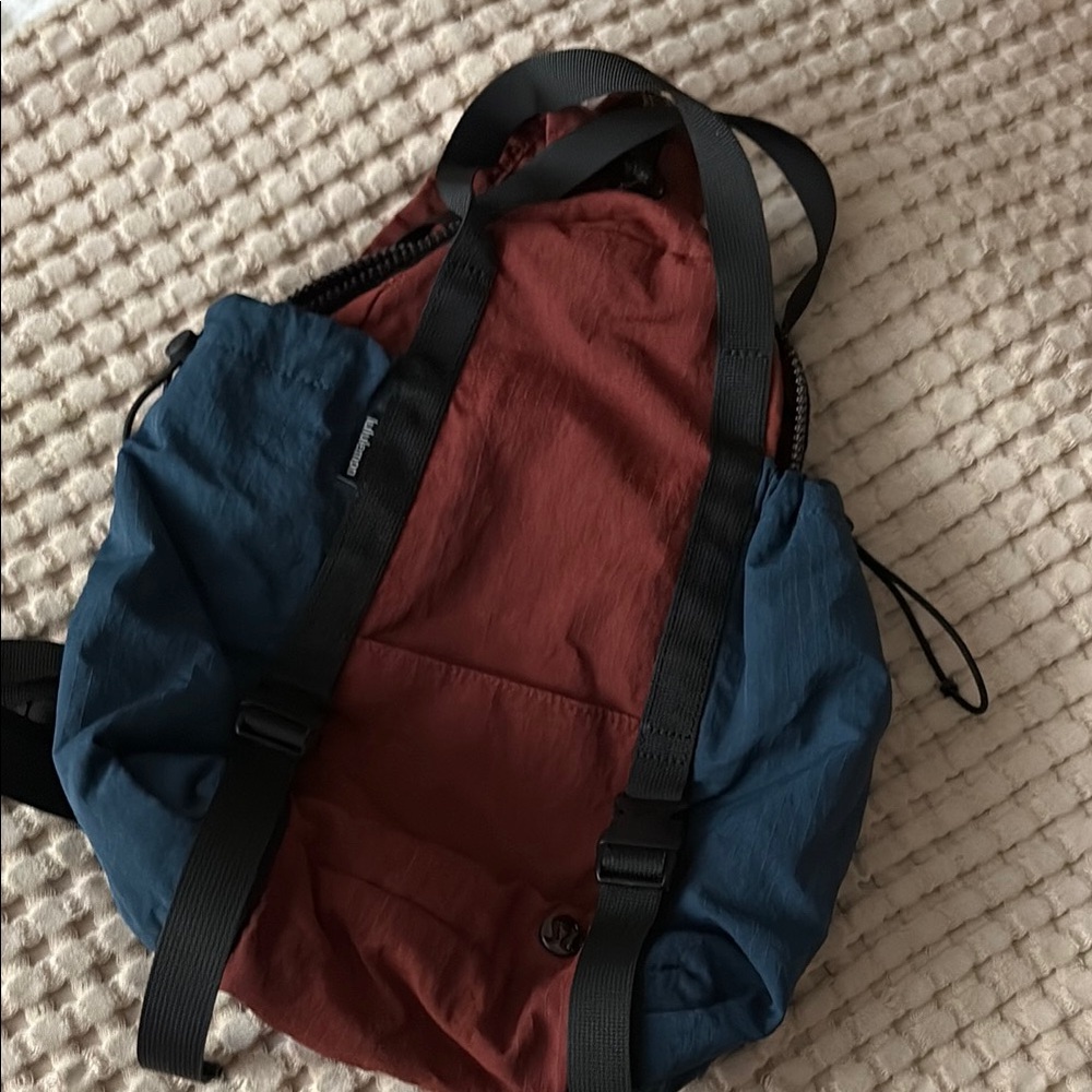 Lululemon Athletica Red and Blue Backpack